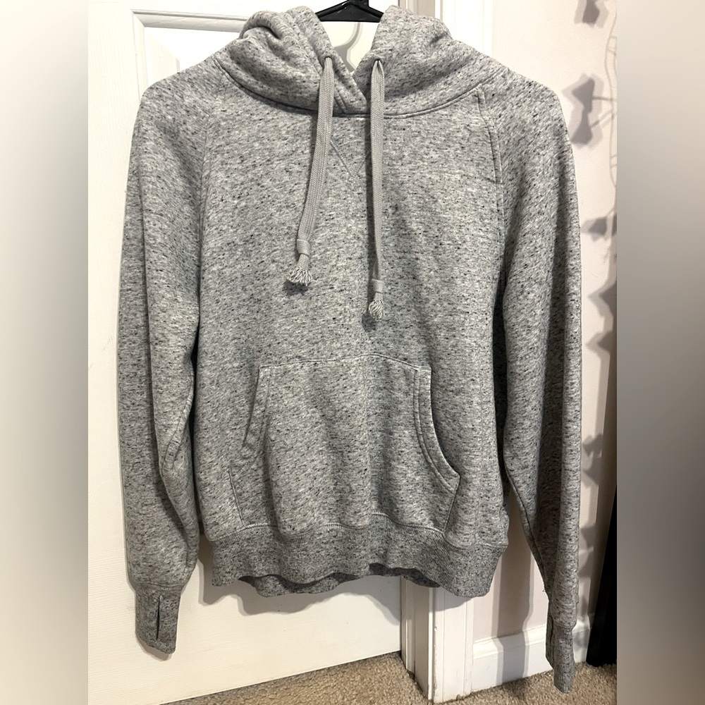 Fuzzy Grey Hoodie From Old Navy
